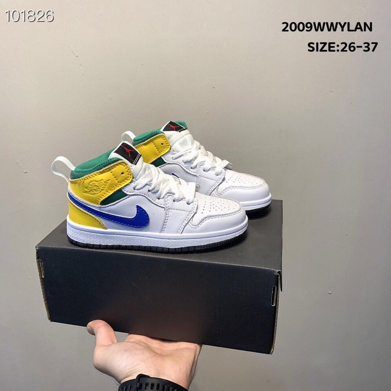 _Real head layer_ Nike Air Jordan Brand 1 AJ1 Jordan first high-end sports children_s shoes basketball shoes 26-37-6adca61a